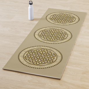 Tapis De Yoga FLEURS DE VIE - Symbole de géométrie sacrée Art 2