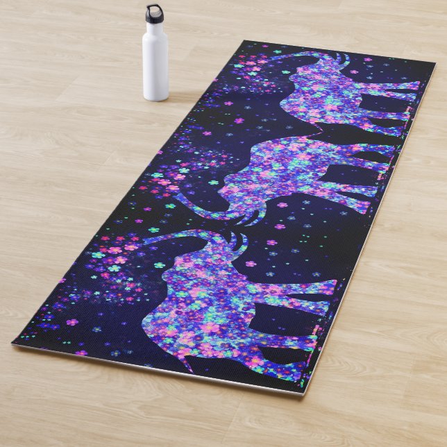 Tapis De Yoga Fleurs d'éléphants Yoga Mat (En situation)