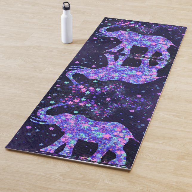Tapis De Yoga Fleurs d'éléphants Yoga Mat Printemps (En situation)