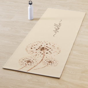 Tapis De Yoga Fleurs délicates Crème de bracelets personnalisée