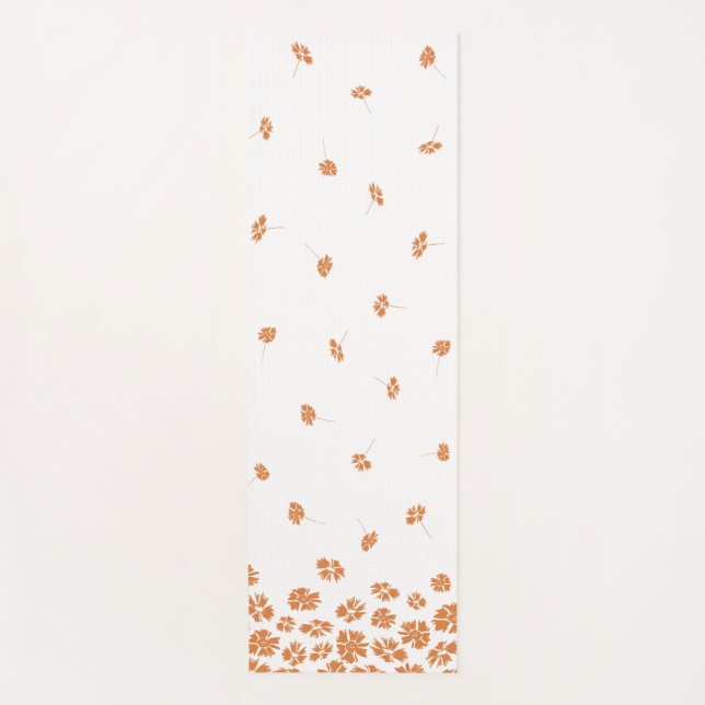 Tapis De Yoga Fleurs éparses Florales Yoga Mat (Devant)