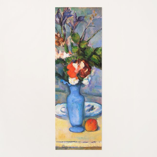 Tapis De Yoga Fleurs Vase Bleues, Paul Cezanne (Devant)