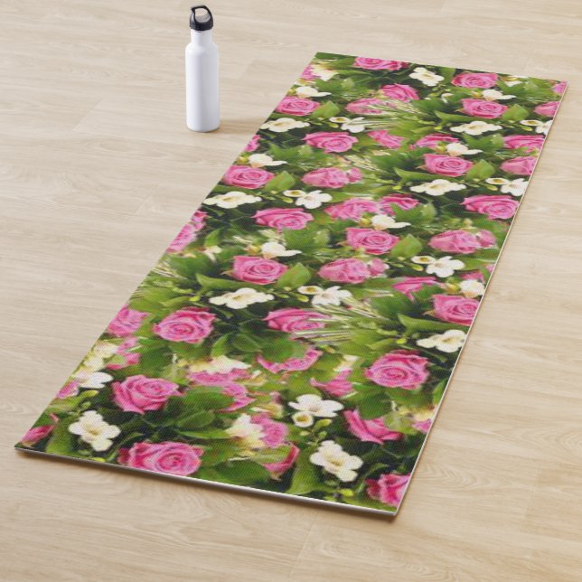 Tapis de Yoga Floral (En situation)