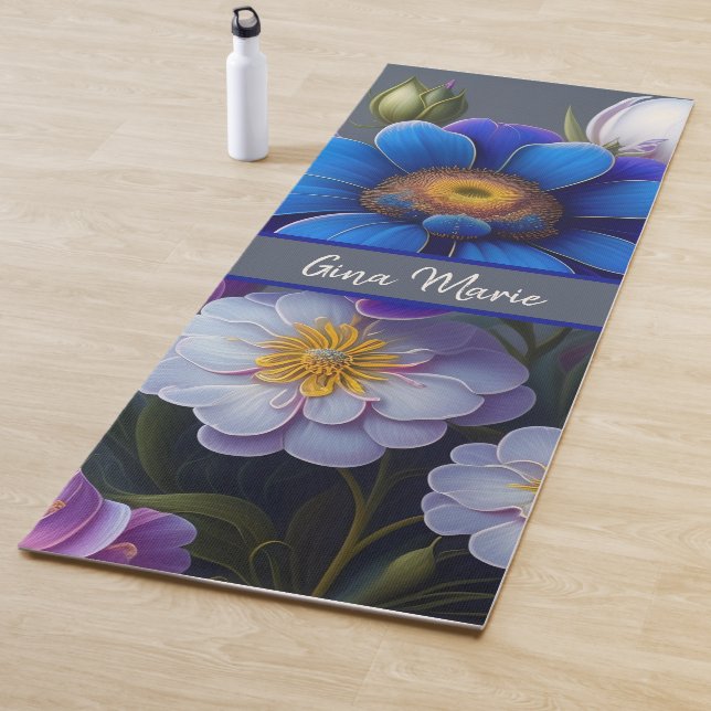 Tapis De Yoga Floral (En situation)