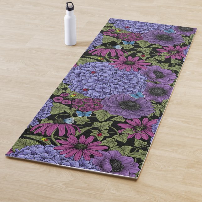 Tapis De Yoga Floraux de jardin gras (En situation)