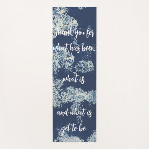 Tapis De Yoga Flore Bleue Pacifique