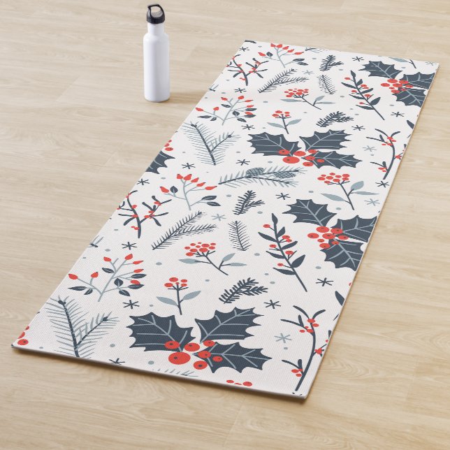 Tapis De Yoga Flore hivernale (En situation)