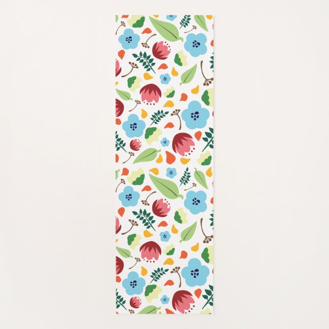 Tapis De Yoga Flore printanière (Devant)