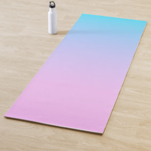 Tapis De Yoga Fond dégradé bleu et rose
