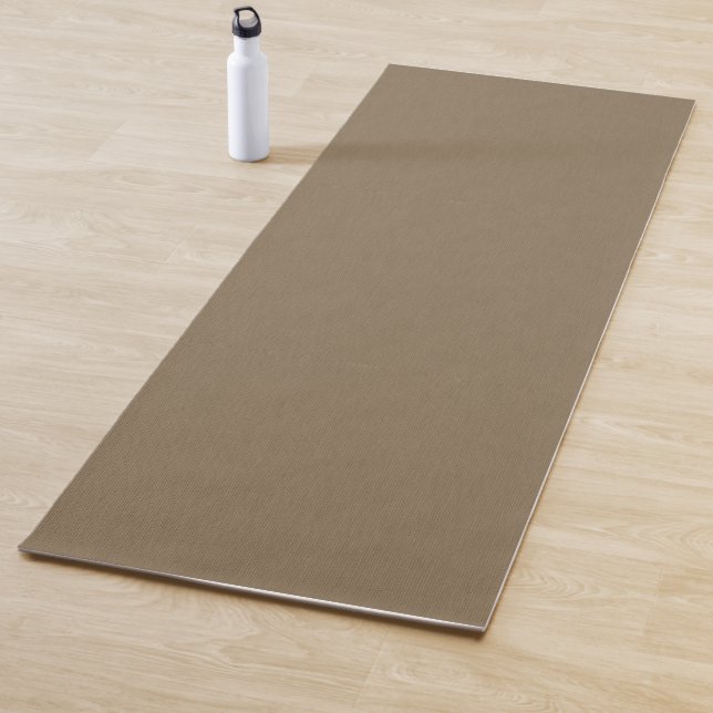 Tapis De Yoga Fond marron simple et calme texturé  (En situation)
