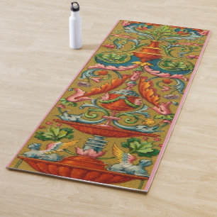 Tapis De Yoga fontaine sphynx ailes du XVIe siècle frondes de fl