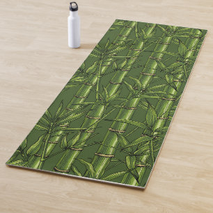 Tapis De Yoga Forêt de bambou en vert