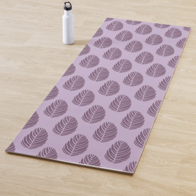Tapis De Yoga Forêt Écho Lavande Brumeuse Plumâtre (En situation)