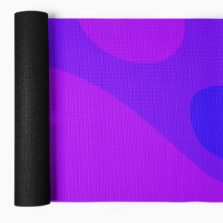 Tapis De Yoga Formes Abstraites de fluides Purple Yoga Mat