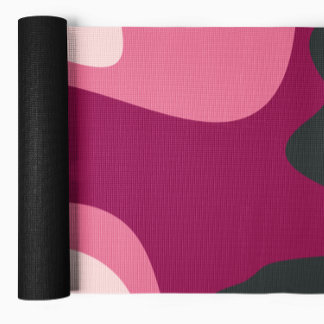 Tapis De Yoga Formes Abstraites fluides Pink Blush Yoga Mat
