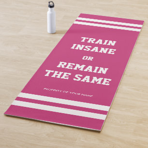 Tapis De Yoga Formez aliéné ou restez le même rose personnalisé