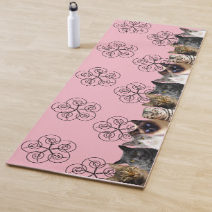 Tapis De Yoga Foule de chat de Yoga Mat avec perruques