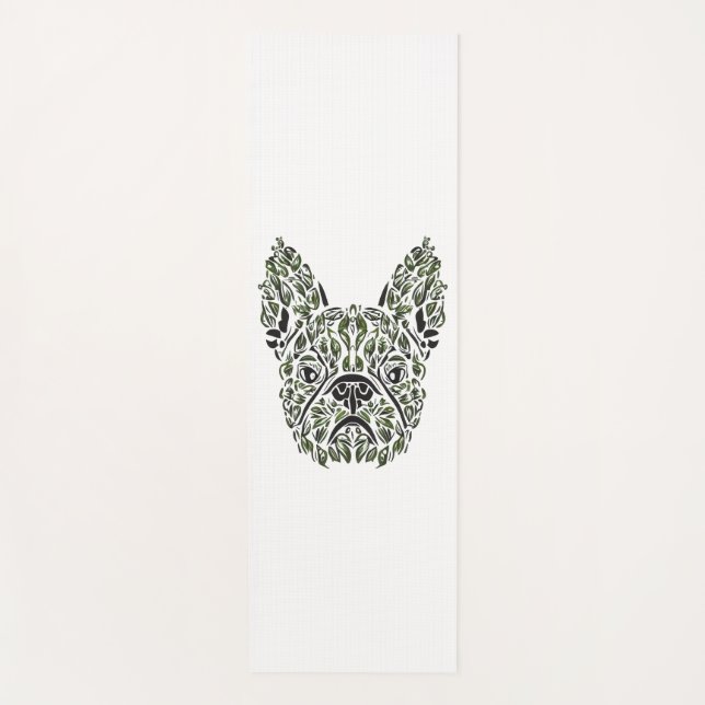 Tapis De Yoga French Puppy Art (Devant)