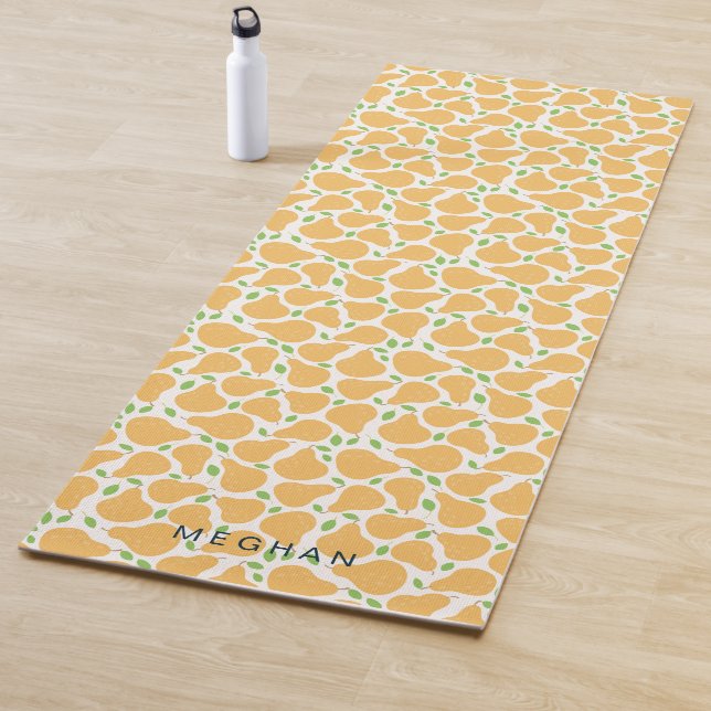 Tapis De Yoga Fruit ironique | Monogramme Yoga Mat (En situation)