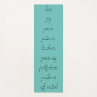 Tapis De Yoga Fruit turquoise de l'Esprit