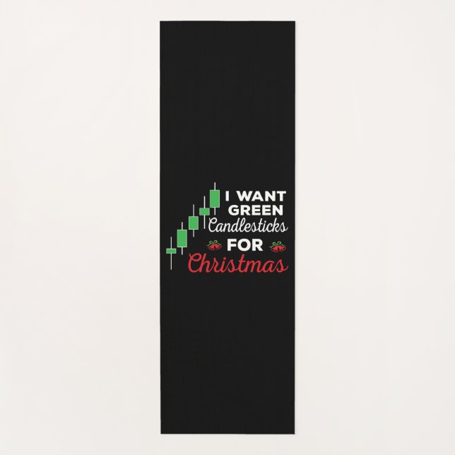 Tapis De Yoga Funny Christmas Stock Market (Devant)