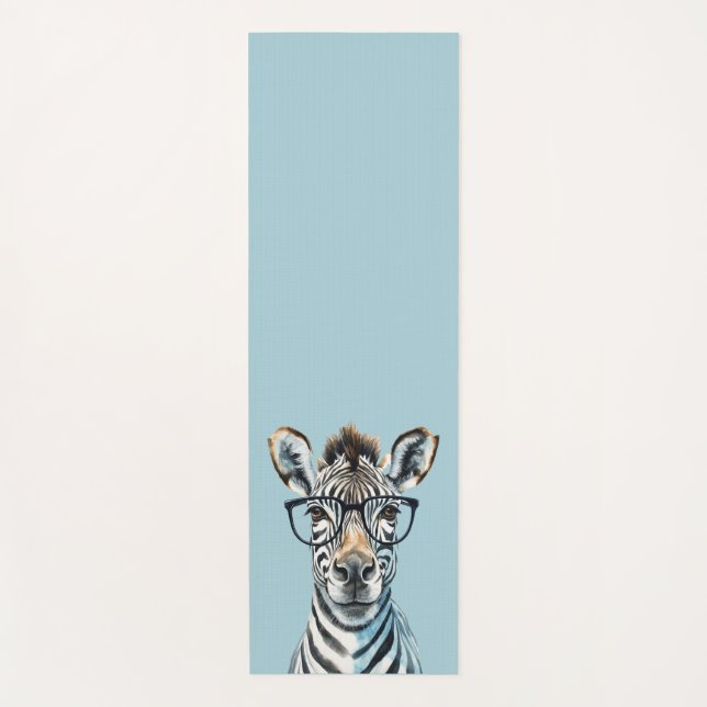 Tapis De Yoga Funny Zebra Porter des lunettes (Devant)