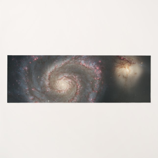 Tapis De Yoga Galaxie à bulles (espace) (univers) (Messier 51A) (Devant (Horizontal))