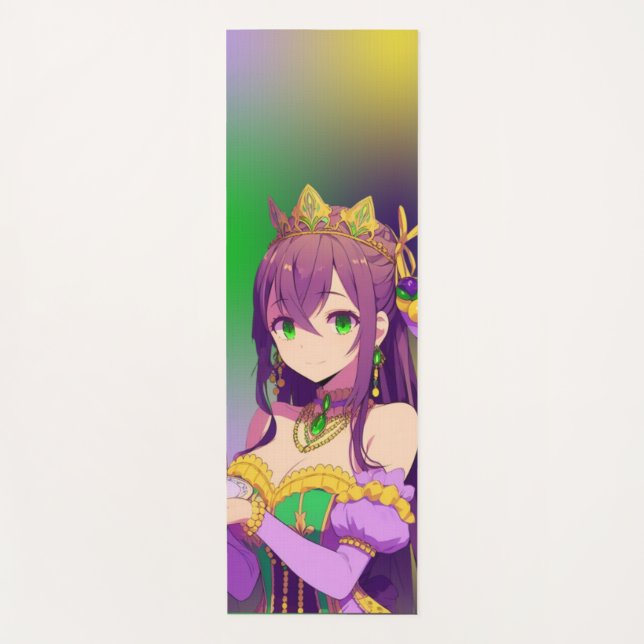 Tapis De Yoga Gâteau Anime Mardi Gras King (Devant)