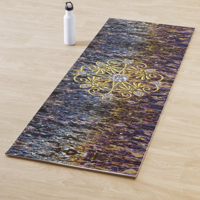 Tapis de yoga gem décoratif (En situation)