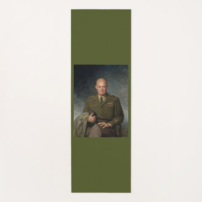 Tapis De Yoga Général Dwight Eisenhower Portrait peint 5 étoiles (Devant)