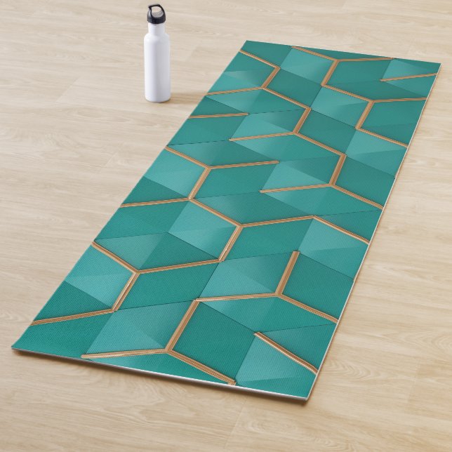 Tapis De Yoga géométrique (En situation)
