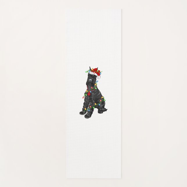 Tapis De Yoga Giant Schnauzer Lover Xmas Père Noël Giant Schnauz (Devant)