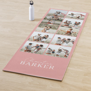 Tapis De Yoga Girly rose moderne minimaliste élégant collage pho