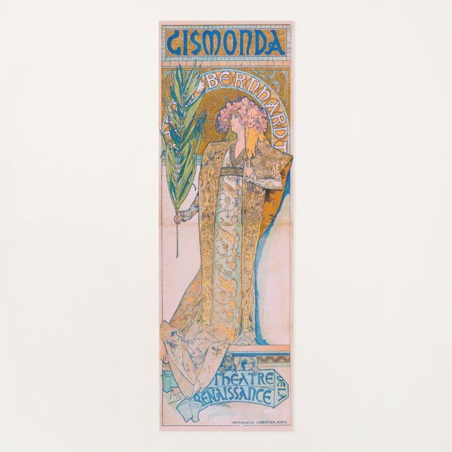 Tapis De Yoga Gismonda, Sarah Bernhardt, Mucha (Devant)