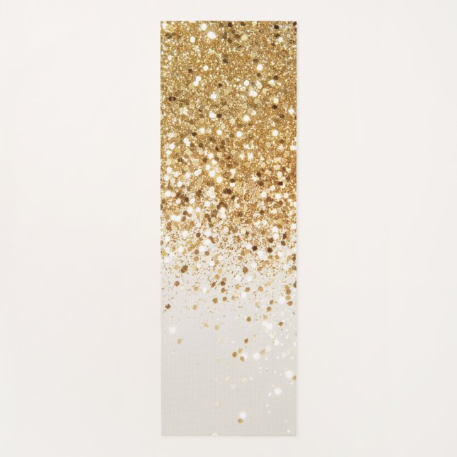 Tapis De Yoga Glam de la Parties scintillant d'or Sparkling #2 (Devant)