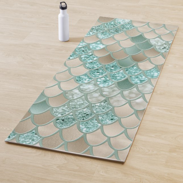 Tapis De Yoga Glam n°2 (Parties scintillant Faux) (En situation)