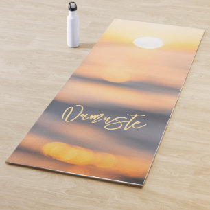Tapis De Yoga Golden Ocean Sunset Namaste Yoga Mat personnalisé