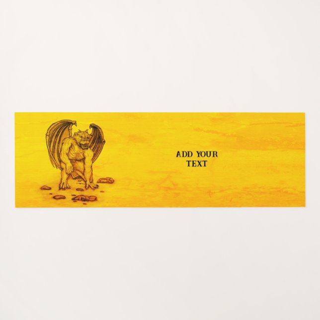 Tapis De Yoga Golem Gargoyle (Dos (Horizontal))