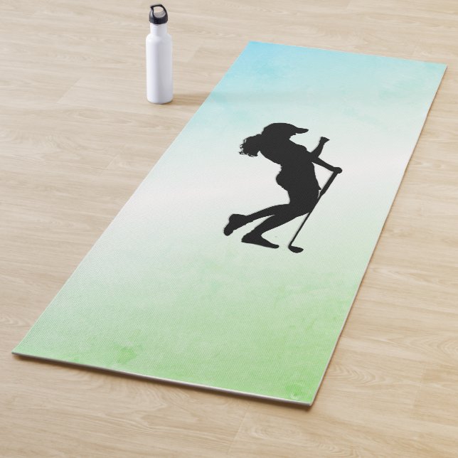 Tapis De Yoga Golf pour dames (En situation)