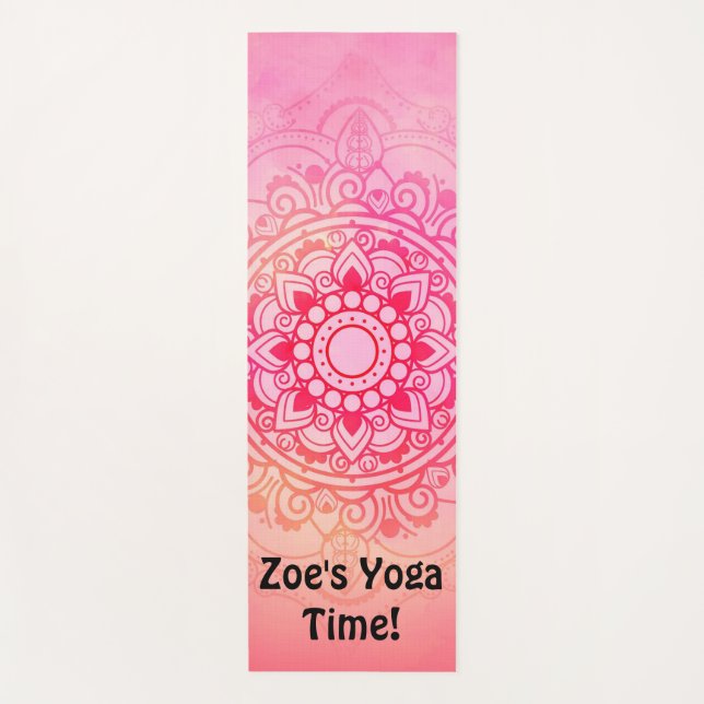 Tapis De Yoga Good Vibes Mandala Yoga Mat Personnalisé (Devant)