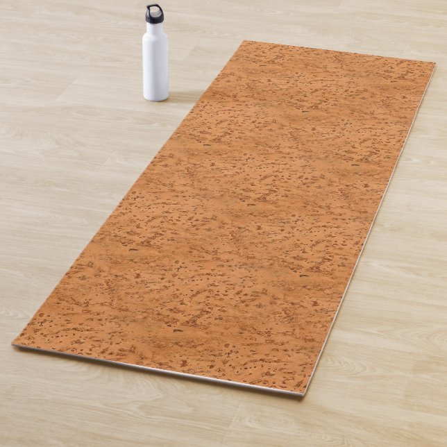 Tapis De Yoga Grain en bois de regard de liège naturel (En situation)