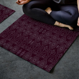Tapis De Yoga Graines de pieuvre textile fibreuse à la vinificat