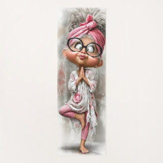 Tapis de yoga grand-mère de yoga mignon et drôle d
