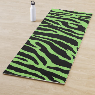 Tapis De Yoga Grandes Posters de animaux vertes et noires