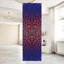 Gras Bleu Et Rouge Motif Yoga Mat