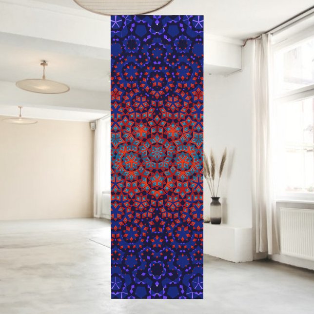 Tapis De Yoga Gras Bleu Et Rouge Motif Yoga Mat (Créateur téléchargé)
