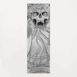 Tapis De Yoga Gravure de crâne de Métal lourd
