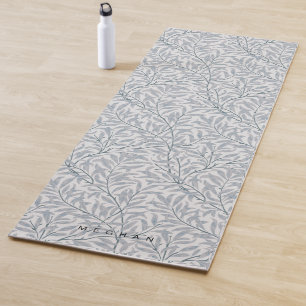 Tapis De Yoga Gris bleu saule Monogramme Yoga Mat