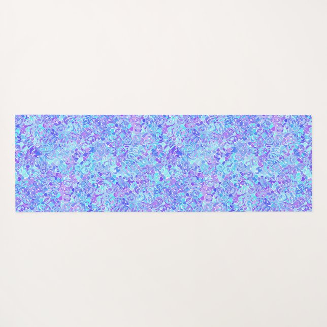 Tapis De Yoga Groovy Boho Funky Excentrique Mosaïque Abstraite e (Dos (Horizontal))