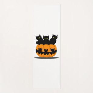 Tapis De Yoga Halloween chat noir